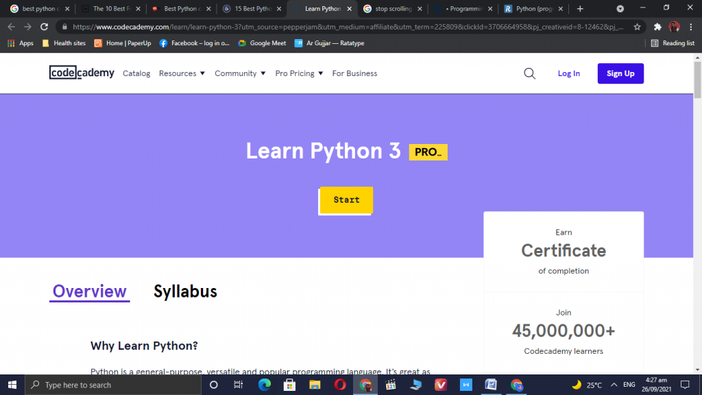 Learn Python 3