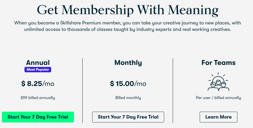 SkillShare Membership