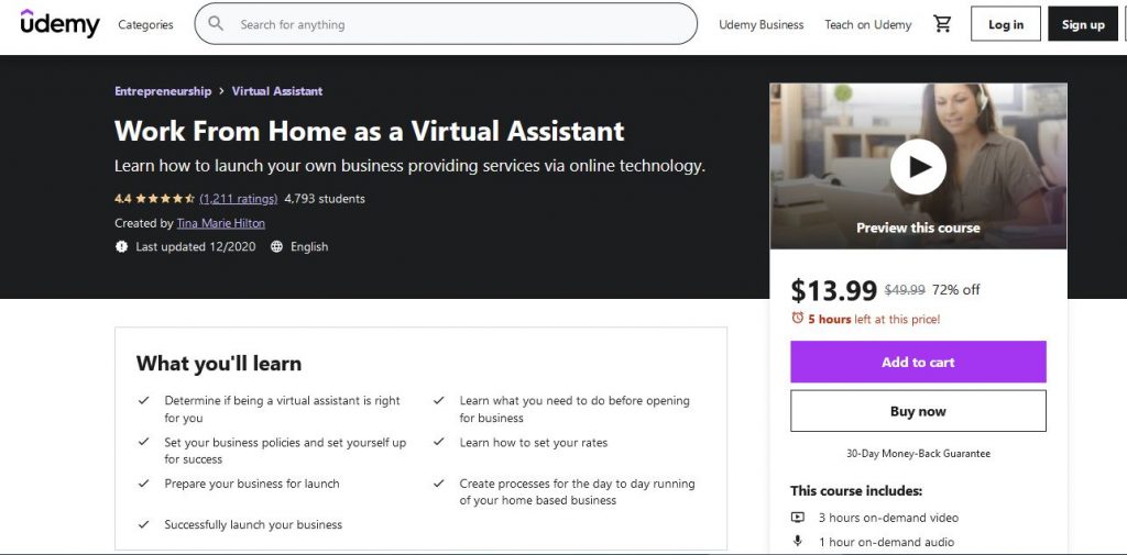 VIRTUAL ASSISTANCE Course